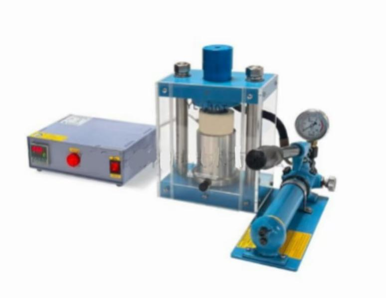 JKZC-SR550小型手動(dòng)熱壓機(jī)(12mmSi3N4模具， 550℃℃，溫度控制，油壓機(jī))